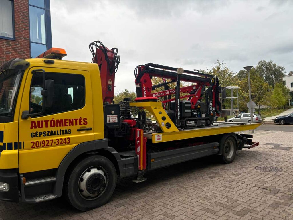 Munkagépszállítás gyorsan